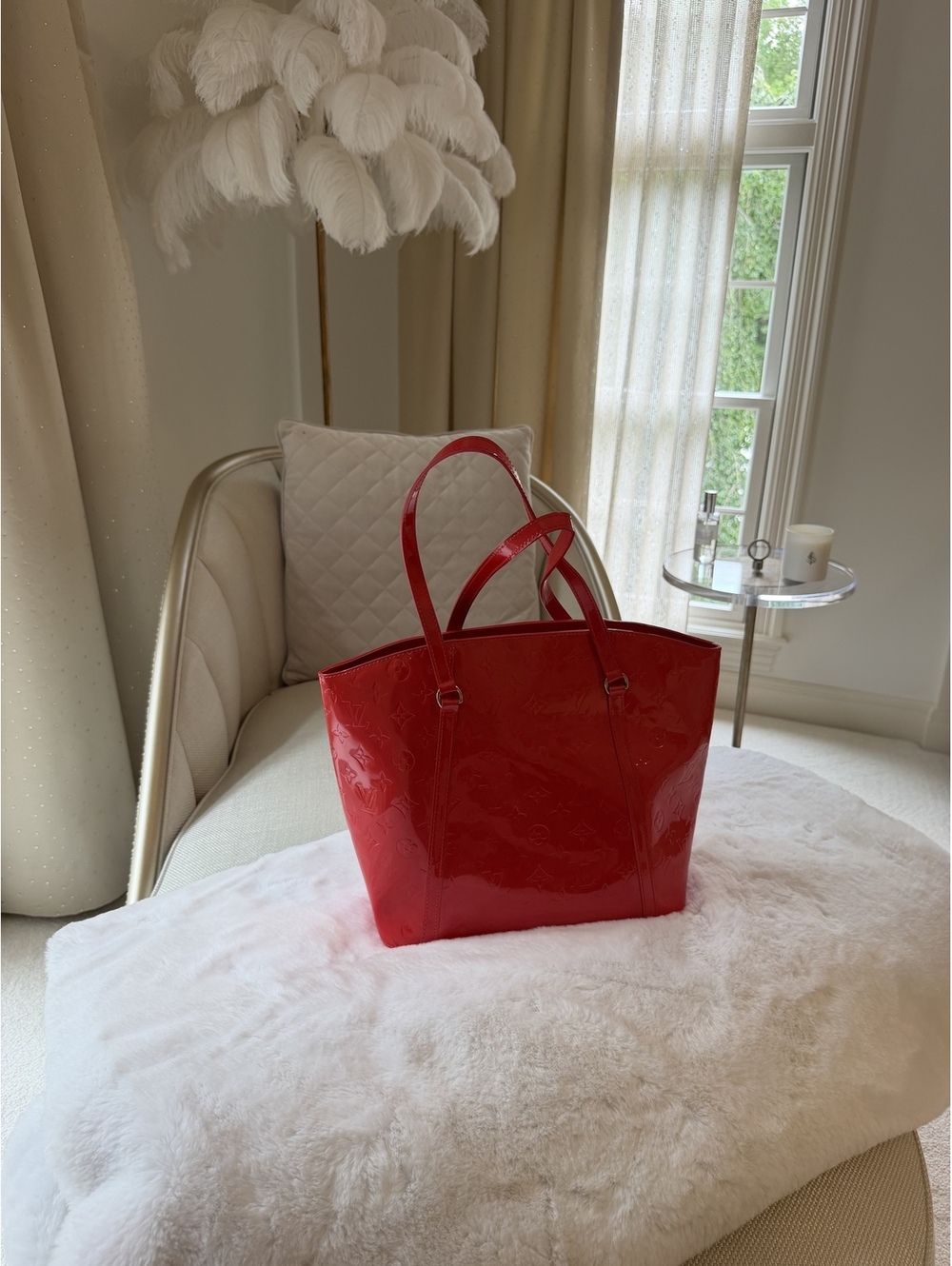Louis Vuitton Monogram Vernis Bellevue GM Tote